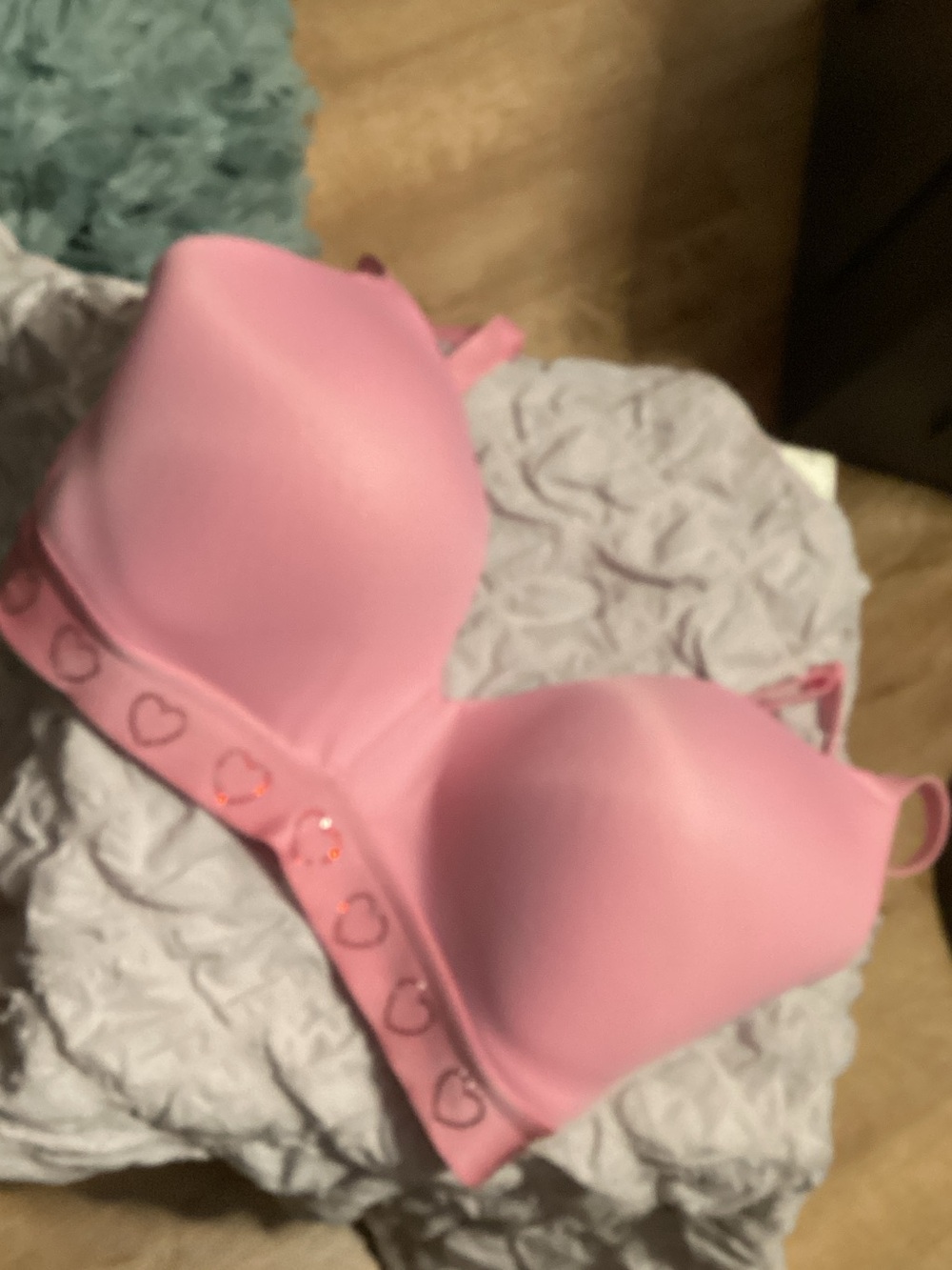 Pink Women's Padded Heart-Accent T-Shirt Bra - No underwires - 36D